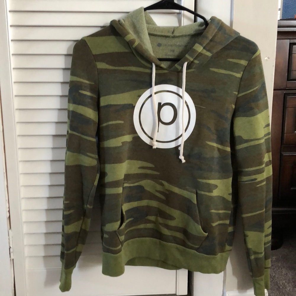 Pure Barre camo hoodie